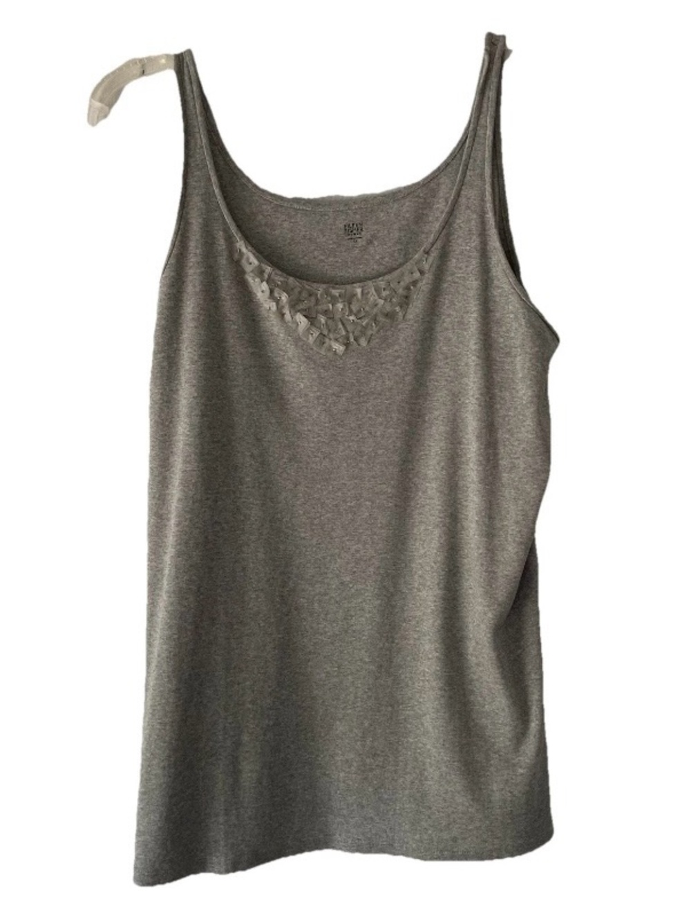Eileen Fisher Woman 3X Organic Cotton Scoop Neck Tank Top Gray NWT $108